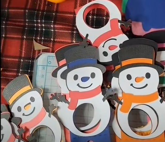 Snowman lollipop holder set of 12