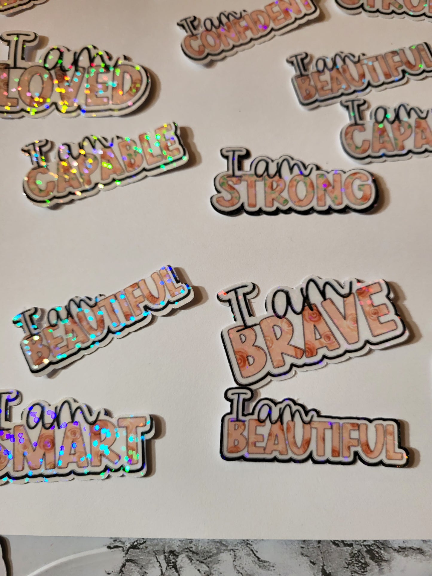 Set of 5 Affirmation stickers
